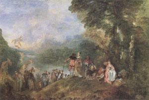 Jean-Antoine Watteau The Embarkation for Cythera (mk05) china oil painting image
